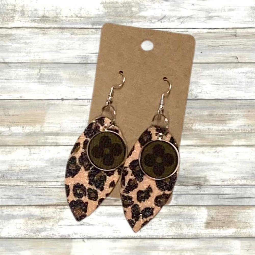 Handmade Faux Leather earrings